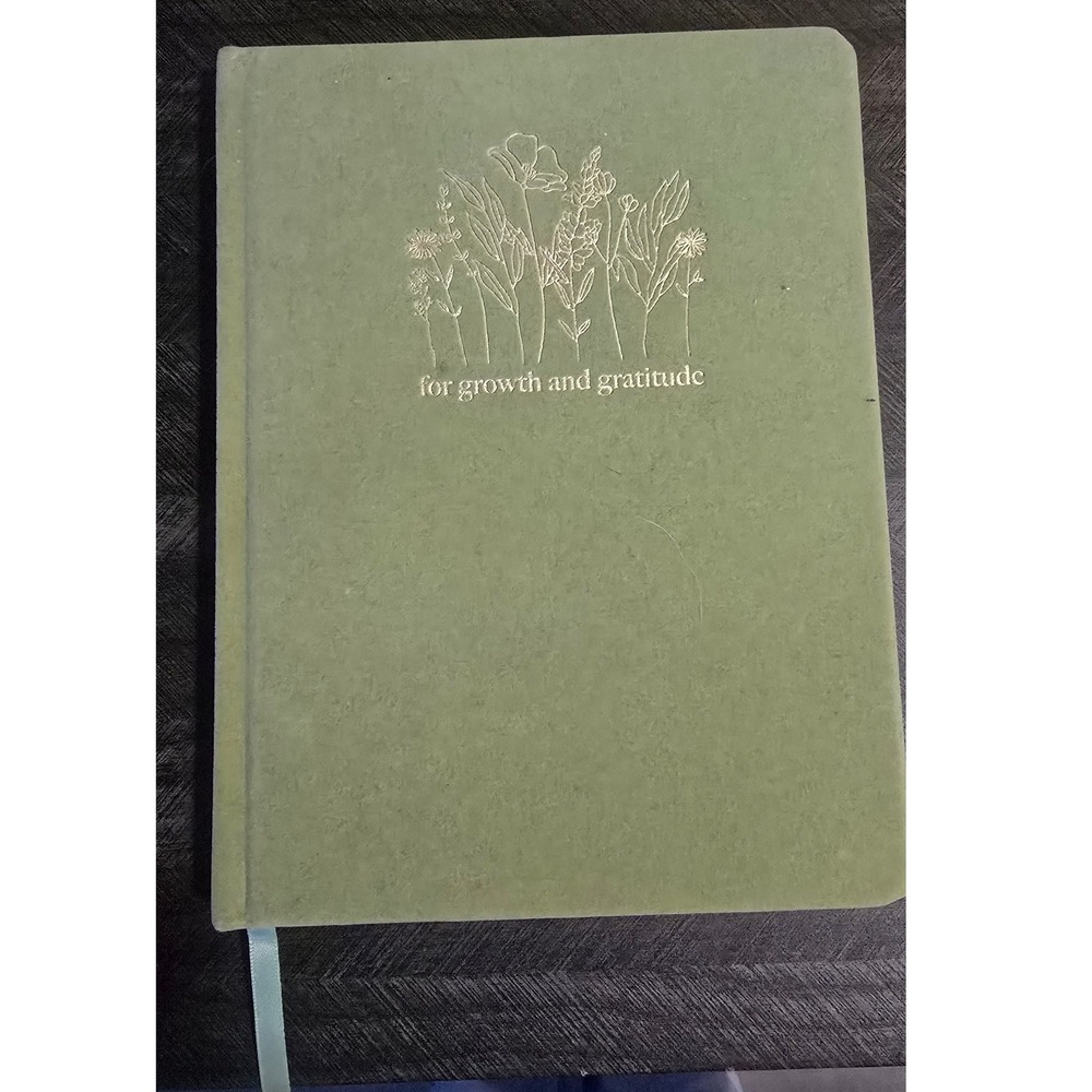 Artist's Loft Sage Green Floral Growth and Gratitude Lined Journal 6x8 200 Pages